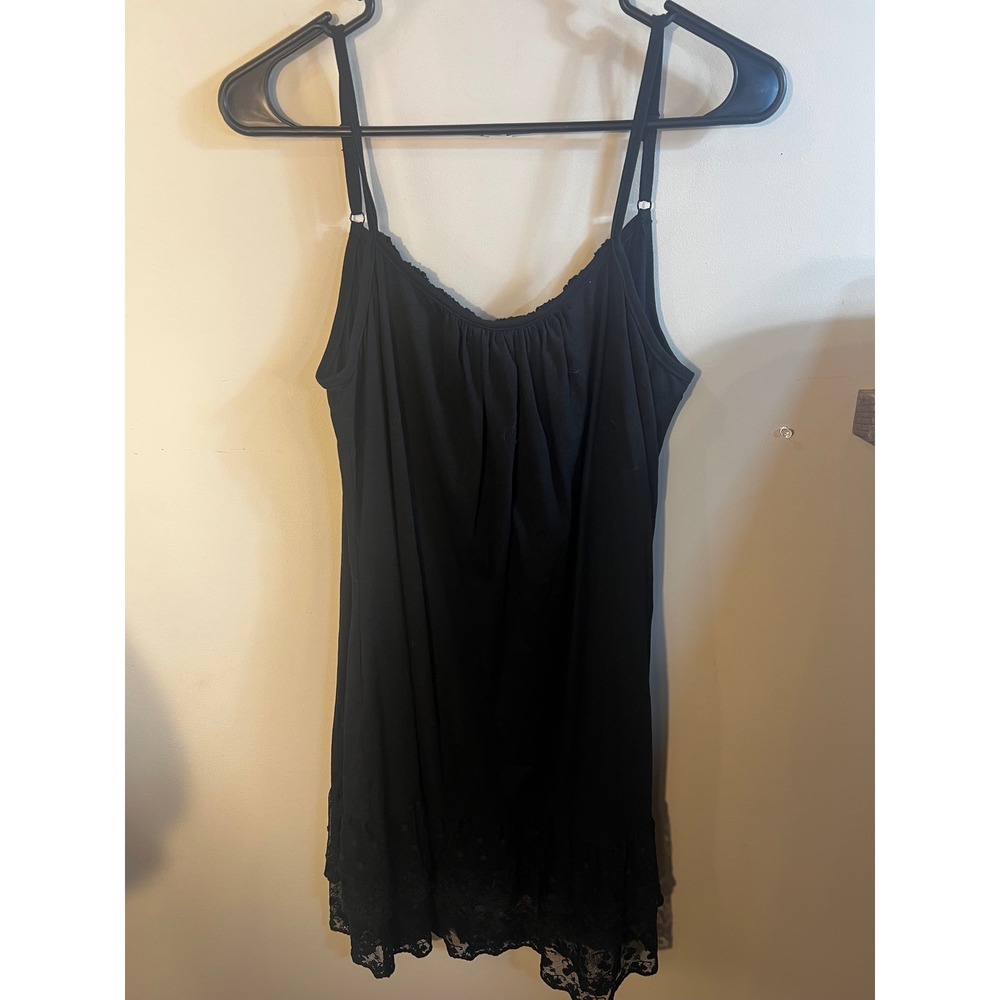 Collection Quality Female Outfit Black Lace Trim Camisole Top Plus Size XXXXL